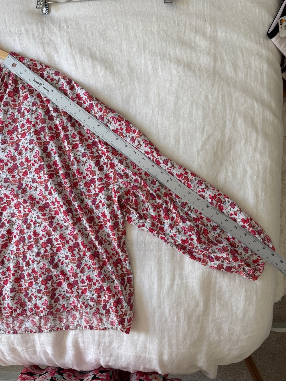 Universal Thread Floral Boho Blouse | Long Sleeve Split Neck Top | Cottagecore L - Picture 10 of 10
